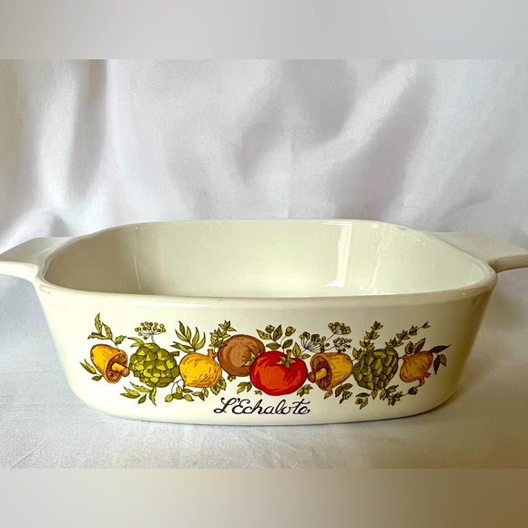 Corningware Spice of Life L’Echalote 1 liter Square Casserole A-1-B Vintage - Picture 9 of 9